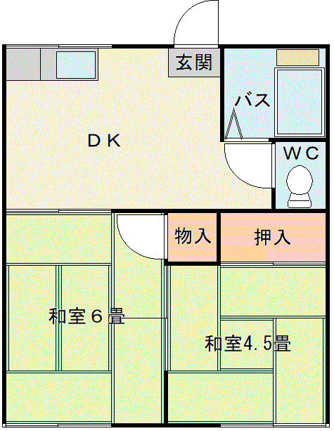 コーポ藤の木の間取り