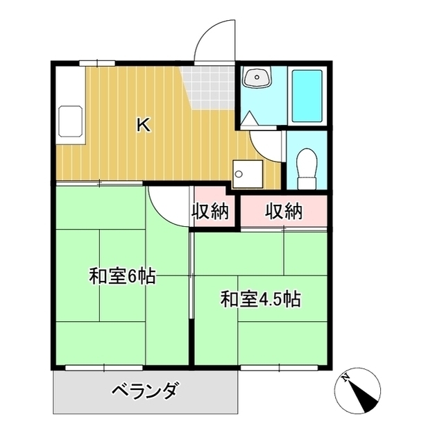 コーポ中島の間取り