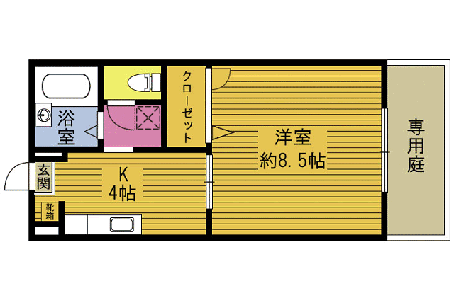 フレグランスダブルタイム２の間取り