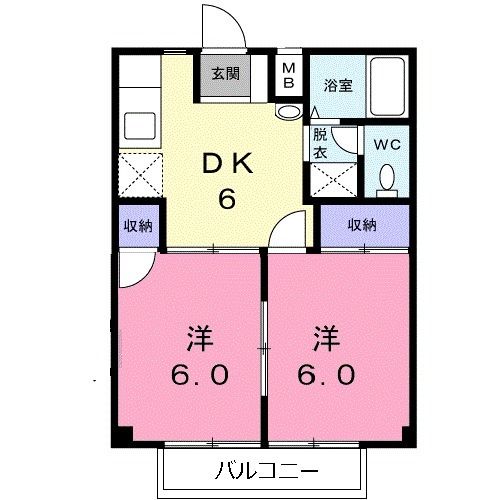 サクセスコーポオイカワの間取り