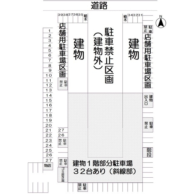 【岐阜市加納愛宕町のアパートの駐車場】