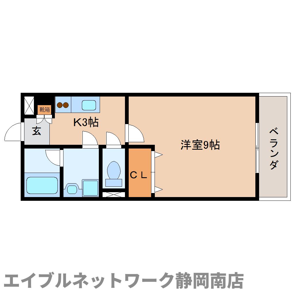 静岡市駿河区宮本町のマンションの間取り