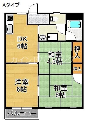 ハイツ山本C・D棟の間取り