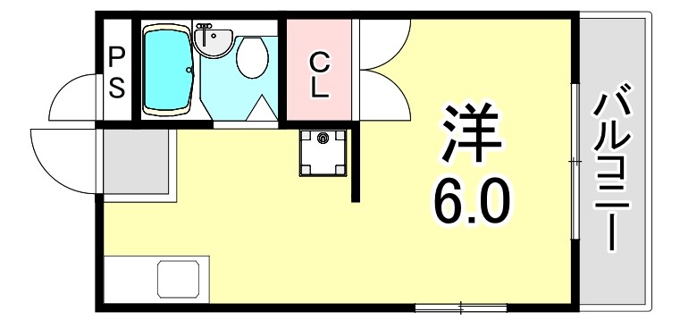 ハイツ下三条の間取り