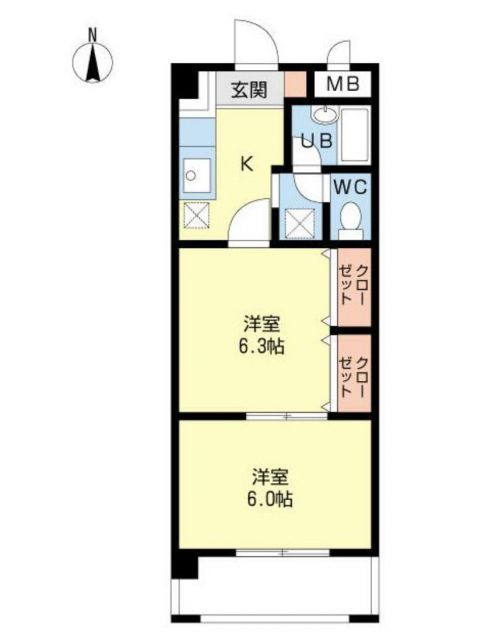 ベルメゾン石垣西の間取り