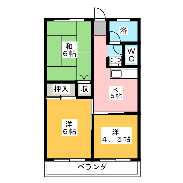 四季ハイツの間取り