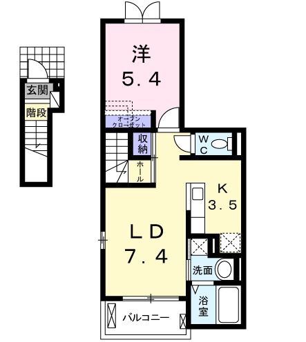 サニープレイスの間取り