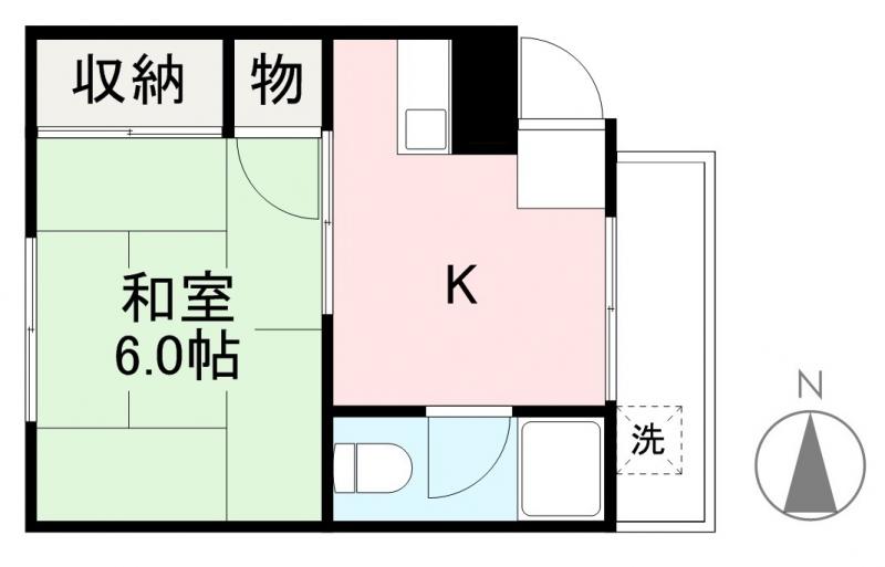 高松市宮脇町のマンションの間取り