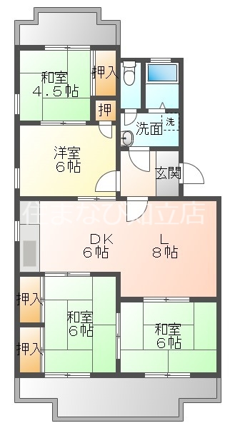 エスポワール板倉の間取り