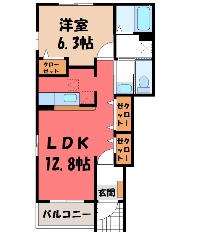 リエ―ト フィーネ Iの間取り