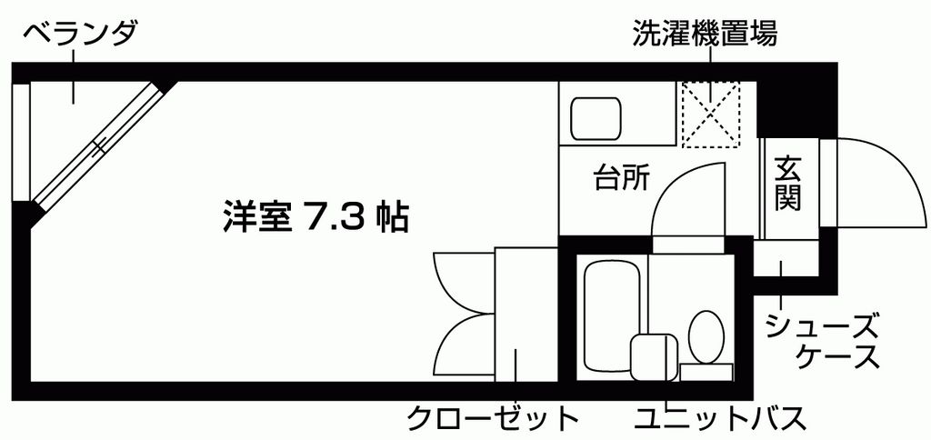 京都市北区紫野南花ノ坊町のマンションの間取り