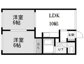 札幌市東区北四十九条東のマンションの間取り