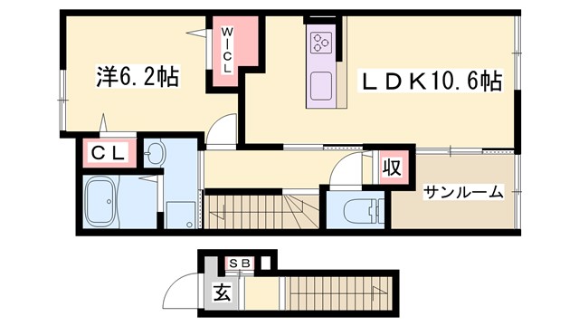 エスポアール姫路東の間取り