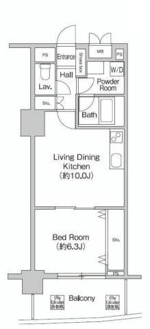 【荒川区荒川のマンションの間取り】