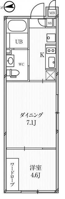 ルクレ高田馬場の間取り