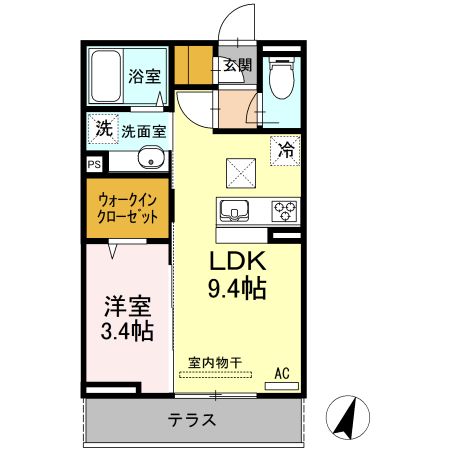 ベルヴェデーレ　Ａの間取り