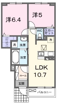 ウェルシュガーデンIIの間取り