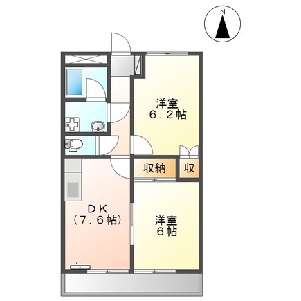 フリーベルハイツ21の間取り