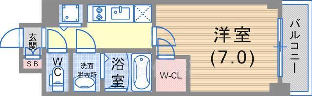 エスリード神戸ハーバーテラスの間取り