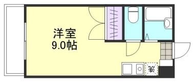 倉敷市連島町矢柄のアパートの間取り