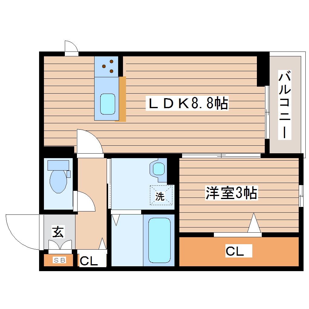 D-room志波町の間取り