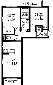 フルルの間取り