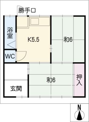 岩下ハイツの間取り