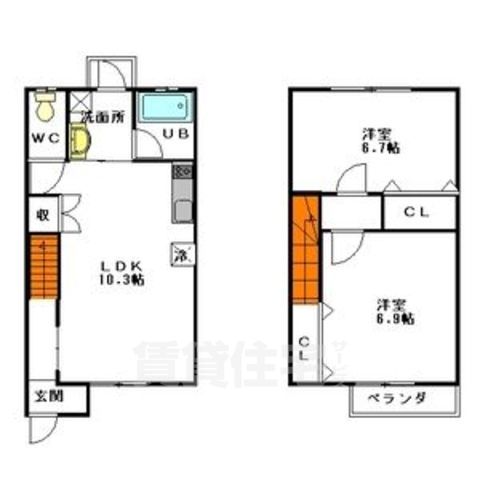 アプト南川の間取り