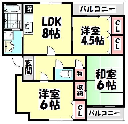 ダノイ高石の間取り