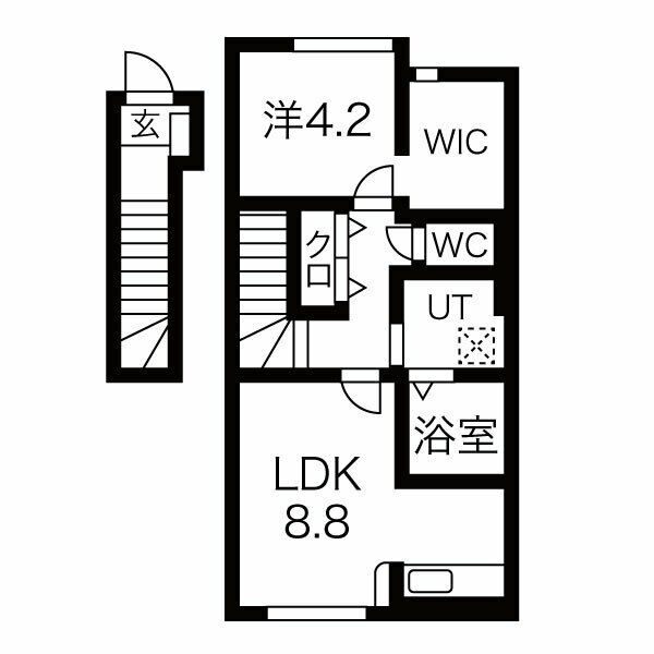 ヴィラージュ海老島Ａの間取り