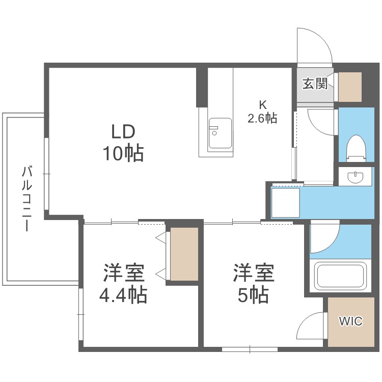 Ｓ－ＲＥＳＩＤＥＮＣＥ北円山ａｌｅｓｉａの間取り