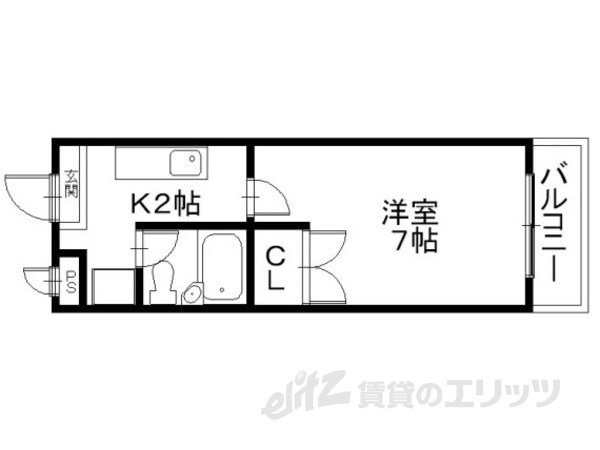 エンゼルプラザ彦根24の間取り