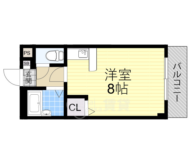 吹田市千里山月が丘のマンションの間取り