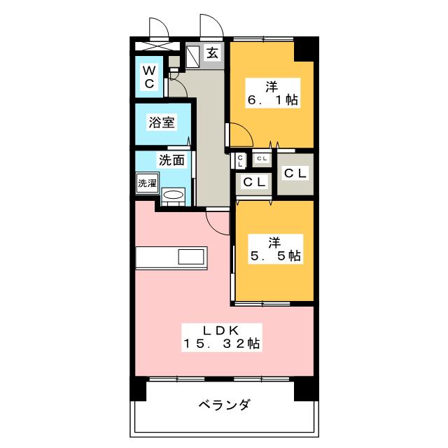 ア・ドリーム市平賀の間取り