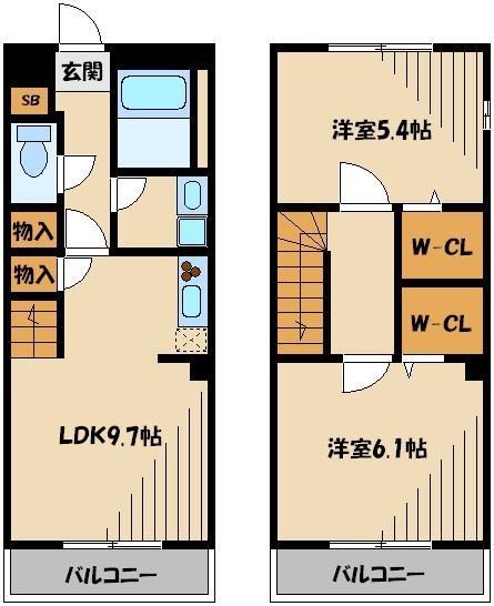 朝霞市仲町のマンションの間取り