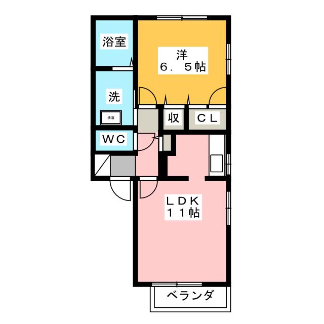 ハウスＴＭＫ　Ｄ棟の間取り