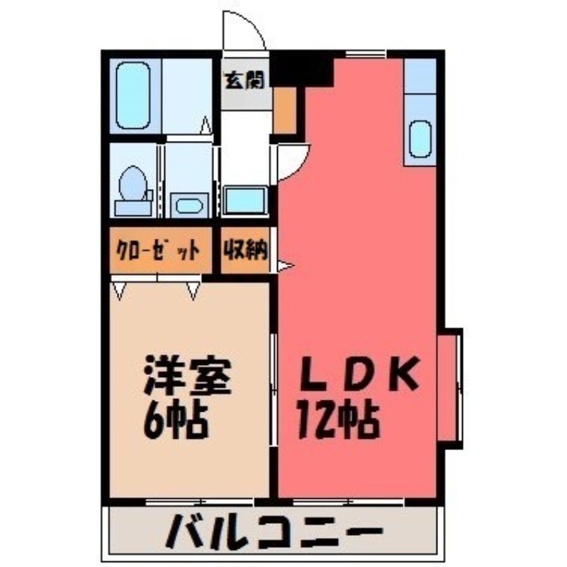 宇都宮市泉が丘のマンションの間取り