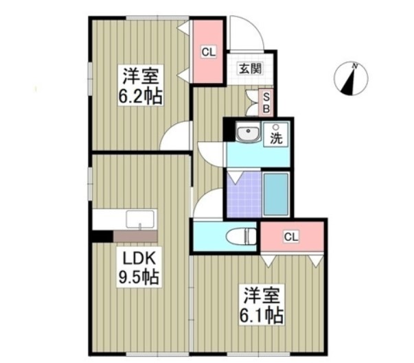 グレースセレノ小山の間取り