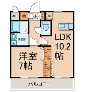 西尾市熊味町のマンションの間取り