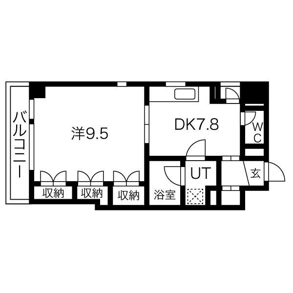 名古屋市東区泉のマンションの間取り