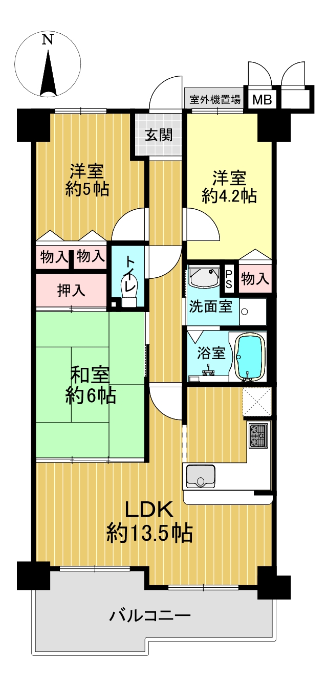 コスモワンダータウンの間取り