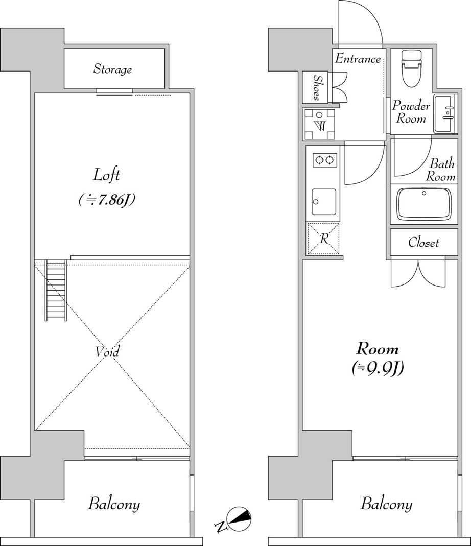 カナルフロント芝浦の間取り