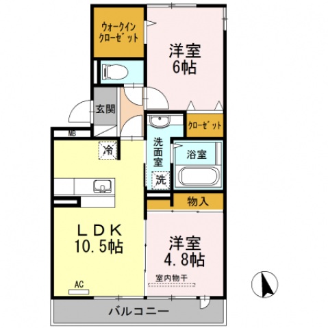 ボヌールKの間取り