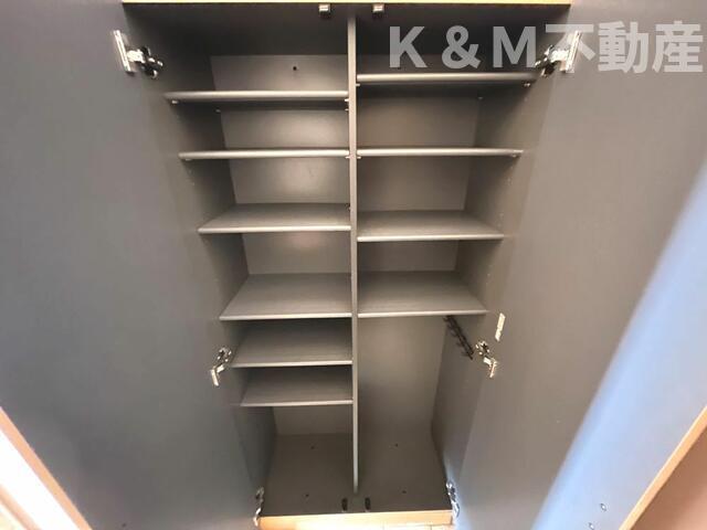 収納　たっぷりとした収納スペースです