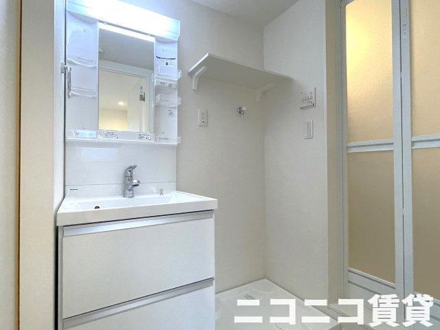 洗面設備　モデルルームの為、現状を優先致します。