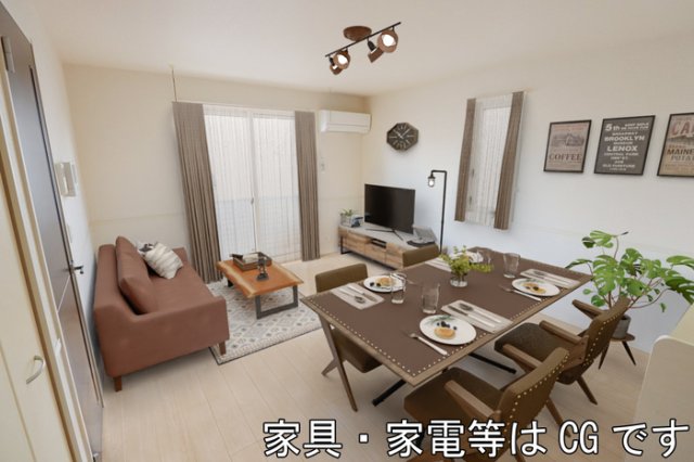 居室・リビング　こちらのリビングで趣味の時間をお楽しみください