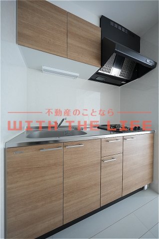 キッチン　コンパクトなキッチンで掃除もラクラク