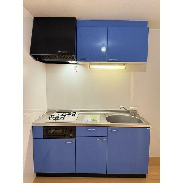キッチン　2口ガスコンロ・グリル付で料理もしやすいです♪※リフォーム前