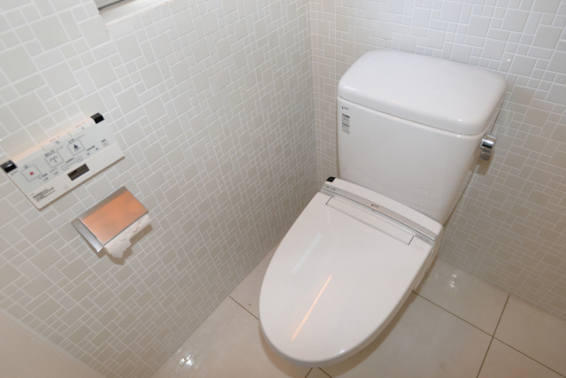 トイレ　落ち着いた色調のトイレです