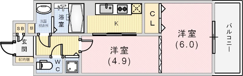 M’sレジデンス神戸の間取り写真
